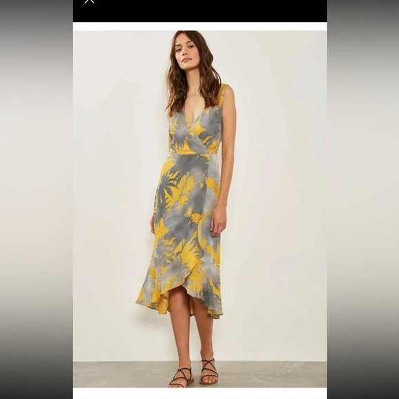 MINT VELVET Clementine Ruffle Wrap Dress
 size US 14 UK 18 - Picture 4 of 12